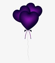 Download Balloon Clipart Purple Heart Purple Heart Balloons Transparent Png 444x861 Free Download On Nicepng