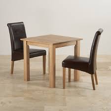 Minotti table & chairs 02. Hudson Dining Set In Natural Oak Table 2 Leather Chairs Oak Dining Sets Dining Room Small Oak Furniture Living Room