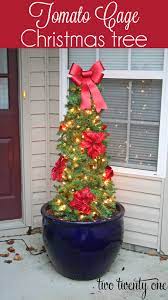 Tomato Cage Christmas Tree Two Twenty One Tomato Cage Christmas Tree Diy Christmas Tree Christmas Diy