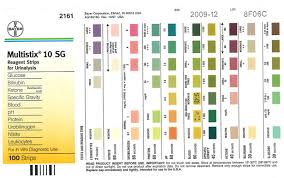 Siemens Multistix 10 Sg Reagent Strips Color Chart Www