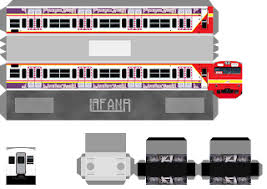 Download papercraft kereta api indonesia. Papercraft Krl By Irfanr Production Kerajinan Kertas Kereta Pola