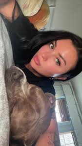 The bond between an emo girl & her pitbull cant be broken #fyp #americ...