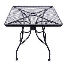 Check spelling or type a new query. H D Commercial Seating Mt3030 30 Square Outdoor Table W Umbrella Hole Steel Black
