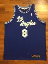 Staples center blanketed in kobe bryant jerseys ahead of lakers game. Authentic Nike Los Angeles Lakers Hwc Kobe Bryant Road Away Blue Jersey 56 Ebay