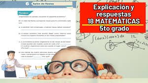 Matemáticamaterial para docentes quinto grado educación primaria. 5 Desafios Matematicos Pagina 18 De Quinto Grado Salon De Fiestas Youtube