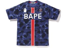 Check Out The Bape X Psg Tee Navy Available On Stockx In