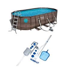 Bestway Power Steel Silver Pool Set Bestway Pool Cleaning Vacuum Maintenance Kit Bestway Pool Cleaning Swimming Pool Kits