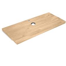 Wanddeko aus holz badezimmer möbel unterschrank holz mehr. Waschtischplatte Eiche Mit Lochern 4 Cm 2 Lagig Rustikal Eichenholz Profi