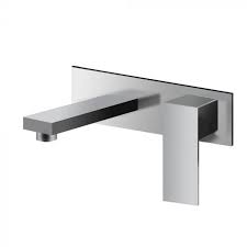Robinet De Lavabo Mural Chrome A Une Poignee En 2020 Parement Mural Robinet Mural Robinet