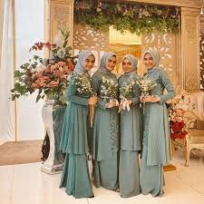 Bridesmaid Dresses Hijab Muslim Simple Bridesmaid Dresses Hijab Style Bridesmaid Dresses Hijab Maroon Di 2020 Gaya Hijab Gaun Pesta Kebaya Pernikahan