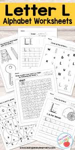 A ppt presentation grouping the letters of the alphabet according to the sound of the names. Free Printable Letter L Worksheets Alphabet Worksheets Series Easy Peasy Learners