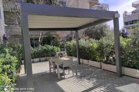 Solid posts and pro staining: Modern Pergola Tag