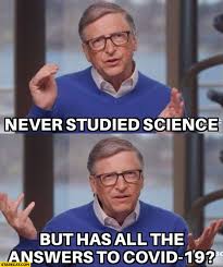 That's bill gate's playing ping pong with a huge paddle. Bill Gates Never Studied Science But Has All The Answers To Covid 19 Starecat Com