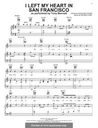 I left my heart in san francisco. I Left My Heart In San Francisco Von G Cory Noten Auf Musicaneo