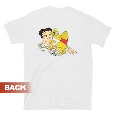 What color is winnie the pooh shirt. Betty Boop And Winnie Pooh Love Honey Nudes T Shirt Inspireclion