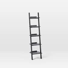 Modern Leaning Narrow Bookshelf Ladder shelves, leaning ladder shelves and ladder bookcases can add a great touch a home or garden.