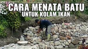 ﻿mengenal batu zeolit untuk kolam koi: Cara Menata Batu Untuk Kolam Ikan Youtube
