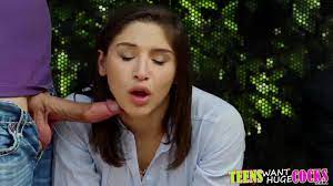 Abella Danger gets fucked and facialized at the bus stop - wankoz.com