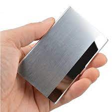 This is a card holder desktop item with watch and pen and can be placed on the desktop.we can view the time and cards stainless steel tig welded business card holder. Buy Stainless Steel Business Card Box Metal Box Thick Metal Business Card Holder At Affordable Prices Free Shipping Real Reviews With Photos Joom