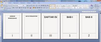 Membuat Nomor Halaman Romawi Dan Angka Ms Word Cara Tutorial Terbaru
