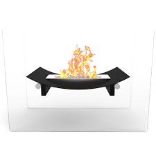 This connection means once you have your fire pit in place, there's no moving it. Regal Flame Bow Fire Pit Ventless Free Standing Ethanol Fireplace In Black Ebay
