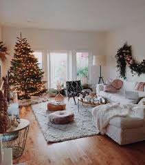 Cozy Neutrals Christmas Home Christmas Living Rooms Christmas Decorations Living Room