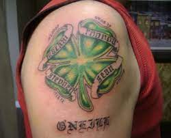 Broken irish is better than clever english. Shamrock Tattoo With Power Words Clover Tattoos Shamrock Tattoos Irish Tattoos