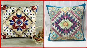 10 count, 18.80w x 18.03h cm 14 count, 13.43w x 12.88h cm. Beautiful Cross Stitch Cushion Covers Designs Youtube