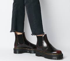 Black friday / cyber monday dr. Dr Martens 2976 Quad Chelsea Boots Cherry Red Ankle Boots