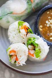 Summer Rolls Recipe Made Of Vietnamese Rice Paper Rice Vermicelli Fresh Vegetables And Shrimp Rice Paper Recipes Asian Recipes Summer Rolls