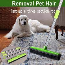 99 get it as soon as fri, jun 11 Pet Hair Rubber Broom Floor Brush For Carpet Dog Hair Remover Silicone Broom Househeld Cleaning Squeegee Adjustable Long Handle Brooms Dustpans Aliexpress