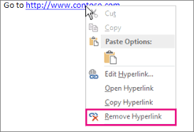 Remove Or Turn Off Hyperlinks
