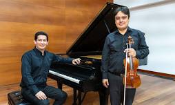 Música de cámara para violín y piano - Parte 1: Integral de sonatas de Johannes Brahms - Leonidas Cáceres, violín, y Raúl Mesa, piano, Colombia