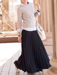 Everyday Casual Modest Stylish Skirts Maxi Skirt Outfits Fashion