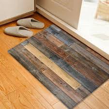 Joint Wood Board Pattern Floor Area Rug Printed Floor Mat Rugs On Carpet Floor Area Rugs