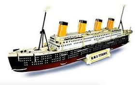 3d puzzle led titanic 35'' large ship model kits watercraft 266 pieces, 3d puzzles for adults titanic model anniversary wedding gifts for couple long distance relationships gifts valentines gift. Titanic Woodcraft Construction Kit Wooden R M S Titanic Ship Model 3d Puzzle Ebay