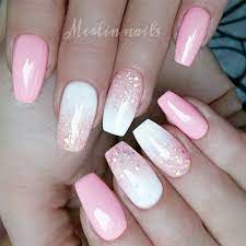 34 Pink And White Nails Trends For Spring And Summer 2021 Pink Nails Ombre Nails Pink Nail Colors