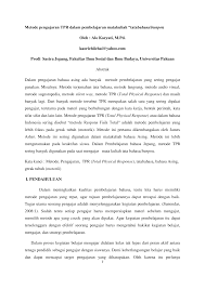 Keberhasilan implementasi strategi pembelajaran sangat tergantung pada cara guru menggunakan metode pembelajaran, karena suatu strategi pembelajaran hanya mungkin dapat diimplementasikan melalui penggunaan metode pembelajaran.2. Https Journal Unpak Ac Id Index Php Wahana Article Download 891 759