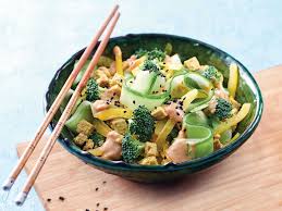 Bunter Asia Salat Mit Crunchy Erdnusssauce Rezept Asia Salat Erdnusssauce Salat