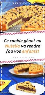 Ce Cookie Geant Au Nutella Va Rendre Fou Vos Enfants Ramadan Desserts Dessert Rapide Desserts