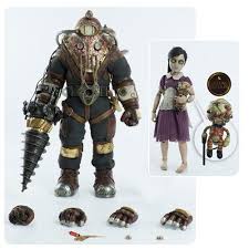 Bioshock 2 Big Daddy Plush Doll Bioshock 2 Subject Delta And Little Sister 1 6 Scale Deluxe Version Action Figure 2 Pack Bioshock Bioshock 2 Little Sisters