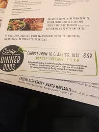 Olive garden early dinner duos are offered from 3 to 5 p.m. Olive Garden Italian Restaurant 55 Photos 62 Reviews Italian 263 N Dupont Hwy Dover De Restaurant Reviews Phone Number Menu