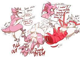 alternate species anthro anus ass avian avian feet balls beak big  balls bird bodily fluids carrie (giidenuts) cum cum in pussy cum inside  cumshot demon dialogue dominant dominant female