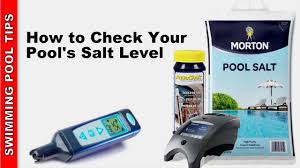 how to check your pools salt level salinity level