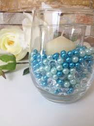 Diamonds And Pearls Table Scatter Teal Blue Light Blue Table Confetti Vase Filler Pearls For Candles Wine Glass Elegant Candles Vase Fillers Wedding Table Centerpieces Elegant