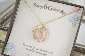 60th Birthdays Gift For Women 60 Birthday Jewelry For Mom Etsy Birthday Gifts For Women Birthday Jewellery Birthday Necklaces