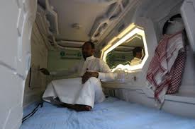 Using nap pods at the library. Saudi Arabia Tests Japan Inspired Nap Pods For Haj Middle East News Top Stories The Straits Times