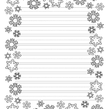 Free borders and backgrounds that can be customized before you download/print. Christmas Writing Paper With Decorative Borders