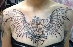 Victorian Heart W Da Vinci Wings Chest Piece By Randy Muller Eye Candy Tattoo In New Orleans La Chest Piece Tattoos Heart Tattoo Tattoos