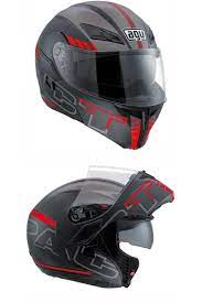 Agv Compact St Seattle Helmet In Black Grey Red Thermoplastic Flip Up Motorcycle Helmet From Agv Sport Touring Style With Integrated Vent Capacete Masculino
